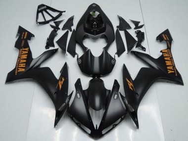 2004-2006 Yamaha YZF R1 Motorcycle Fairings - Matte Black Orange UK Manufacturers