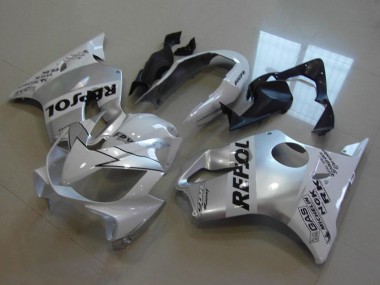 2004-2007 Honda CBR600 F4i Motorcycle Fairings - White Silver Black Repsol UK Manufacturers