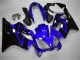 2004-2007 Honda CBR600 F4i Motorcycle Fairing Kits - Blue Glossy Black UK Manufacturers
