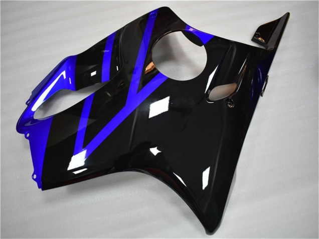2004-2007 Honda CBR600 F4i Motorcycle Fairing Kits - Blue Glossy Black UK Manufacturers