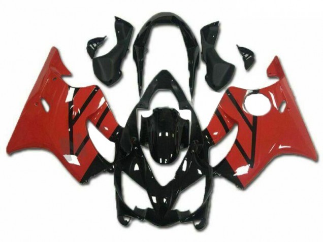 2004-2007 Honda CBR600 F4i Motorcycle Fairings Kits - Red Glossy Black UK Manufacturers