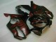2004-2007 Honda CBR600 F4i Motorcycle Fairings - Glossy Black Red Flame UK Manufacturers