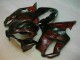 2004-2007 Honda CBR600 F4i Motorcycle Fairings - Glossy Black Red Flame UK Manufacturers