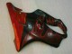2004-2007 Honda CBR600 F4i Motorcycle Fairings - Glossy Black Red Flame UK Manufacturers