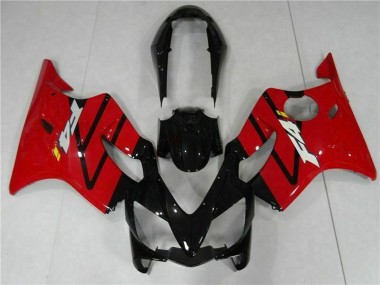 2004-2007 Honda CBR600 F4i Bike Fairings - Red Glossy Black UK Manufacturers