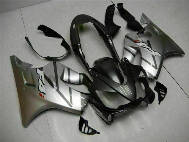 2004-2007 Honda CBR600 F4i Motorcycle Fairings - Silver Matte Black UK Manufacturers