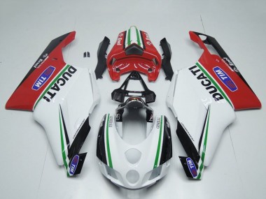 2005-2006 Ducati 749 999 Motorcycle Fairings - White Red Green Glossy Black Enel Generali Tim UK Manufacturers