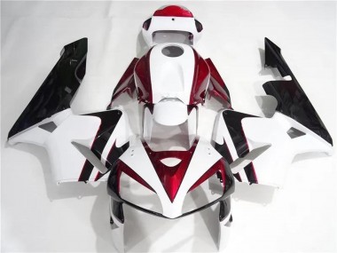 2005-2006 Honda CBR600RR Motorcycle Fairings Kits - White Red Black UK Manufacturers