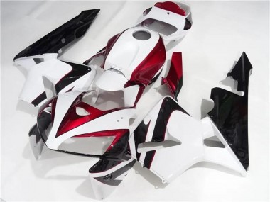 2005-2006 Honda CBR600RR Motorcycle Fairings Kits - White Red Black UK Manufacturers