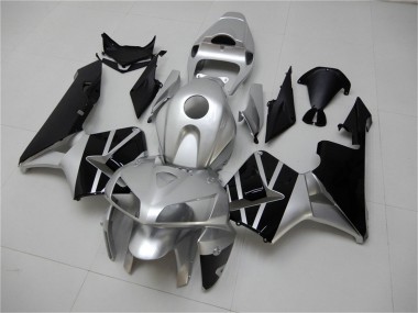 2005-2006 Honda CBR600RR Motorcycle Fairing - Silver Black UK Manufacturers