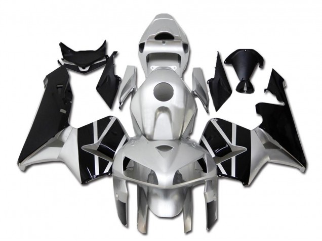 2005-2006 Honda CBR600RR Motorcycle Fairing - Silver Black UK Manufacturers