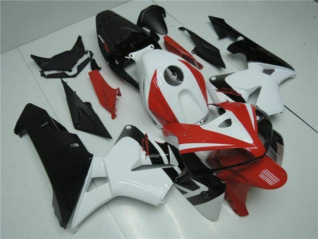 2005-2006 Honda CBR600RR Motorcycle Fairing Kits - White Red Black UK Manufacturers