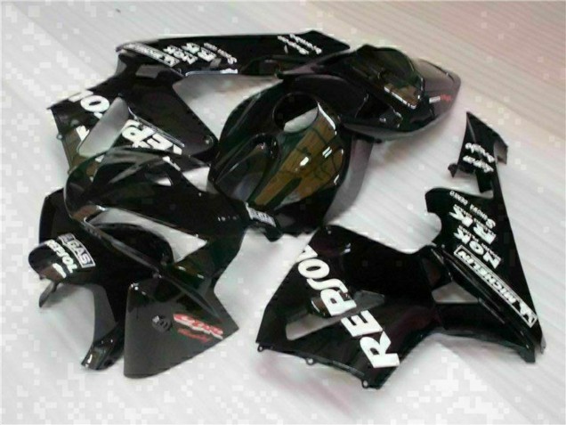 2005-2006 Honda CBR600RR Motorcycle Fairings - Black Repsol UK Manufacturers