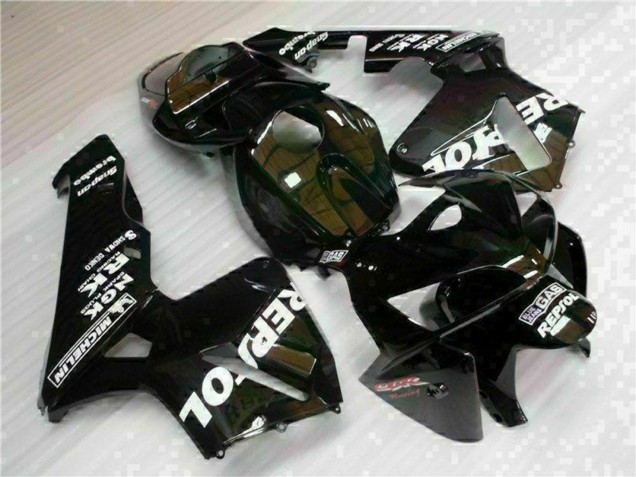 2005-2006 Honda CBR600RR Motorcycle Fairings - Black Repsol UK Manufacturers