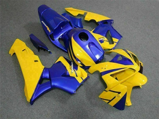 2005-2006 Honda CBR600RR Motorcycle Fairings - Yellow Blue UK Manufacturers