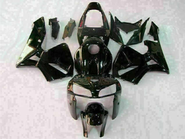 2005-2006 Honda CBR600RR Motorcycle Fairings - Glossy Black White UK Manufacturers
