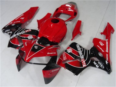 2005-2006 Honda CBR600RR Motorcycle Fairings Kit - Red Black UK Manufacturers