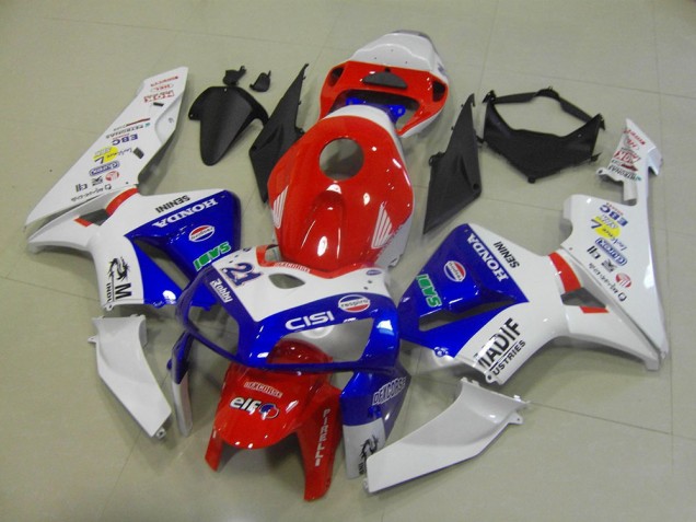 2005-2006 Honda CBR600RR Motorcycle Fairings - White Red Blue Madif UK Manufacturers