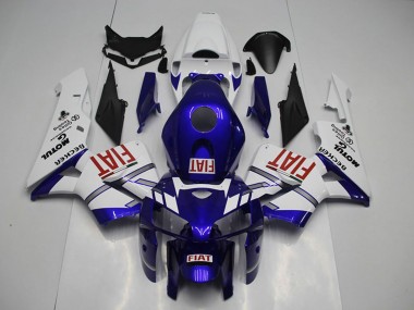 2005-2006 Honda CBR600RR Motorcycle Fairings - White Blue Red Fiat UK Manufacturers