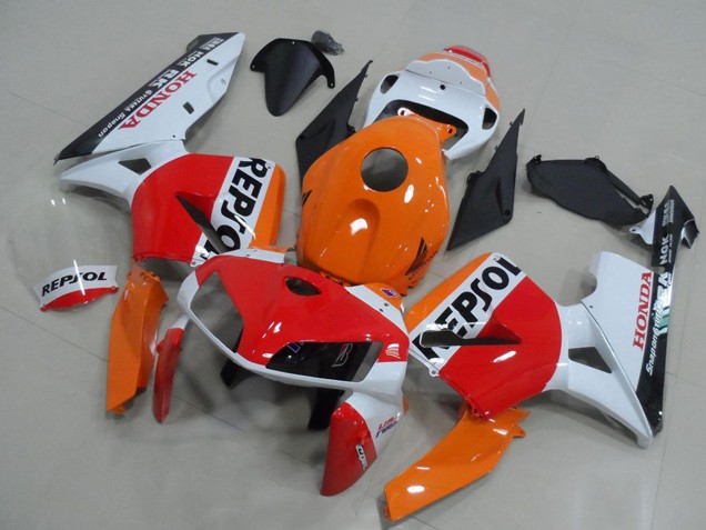 2005-2006 Honda CBR600RR Bike Fairings - Orange White Red Glossy Black Repsol UK Manufacturers