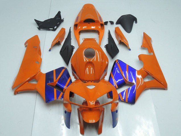 2005-2006 Honda CBR600RR Motorcycle Fairings - Orange Blue UK Manufacturers