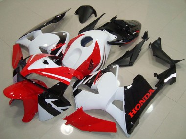 2005-2006 Honda CBR600RR Motorcycle Fairing - White Red Black UK Manufacturers