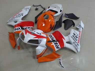 2005-2006 Honda CBR600RR Motorcycle Fairings Kit - Orange White Red Glossy Black Repsol UK Manufacturers