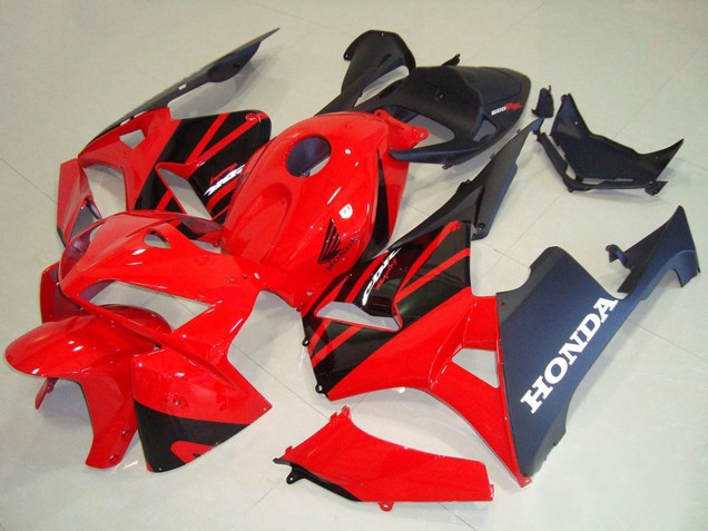 2005-2006 Honda CBR600RR Motorcycle Fairing Kits - Red Black UK Manufacturers
