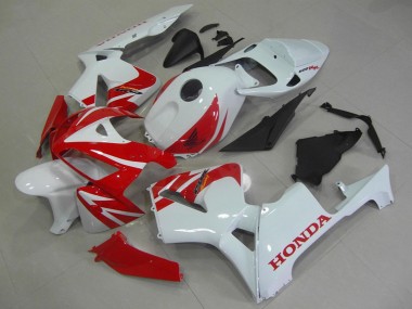 2005-2006 Honda CBR600RR Motorcycle Fairings - White Red UK Manufacturers