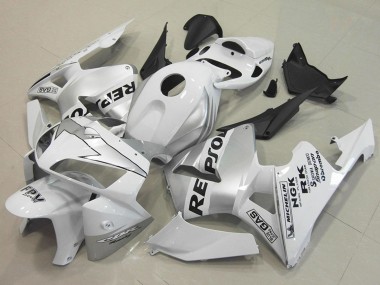 2005-2006 Honda CBR600RR Motorcycle Fairings - White Silver Black Repsol UK Manufacturers