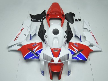 2005-2006 Honda CBR600RR Motorcycle Fairing Kits - White Red Blue HRC UK Manufacturers
