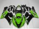 2005-2006 Kawasaki ZX6R Motorcycle Fairings - Green Glossy Black Elf UK Manufacturers