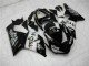 2005-2006 Kawasaki ZX6R Motorcycle Fairings - Glossy Black White West UK Manufacturers