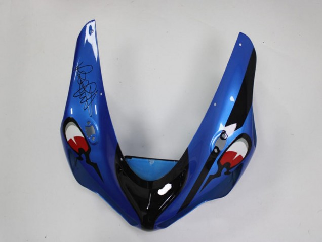 2005-2006 Kawasaki ZX6R Motorcycle Fairings - Blue Yellow Black Shark UK Manufacturers