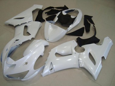 2005-2006 Kawasaki ZX6R Motorcycle Fairings - Pearl White UK Manufacturers