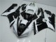 2005-2006 Kawasaki ZX6R Motorcycle Fairings - White Glossy Black UK Manufacturers