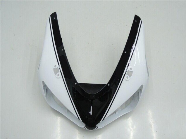 2005-2006 Kawasaki ZX6R Motorcycle Fairings - White Glossy Black UK Manufacturers