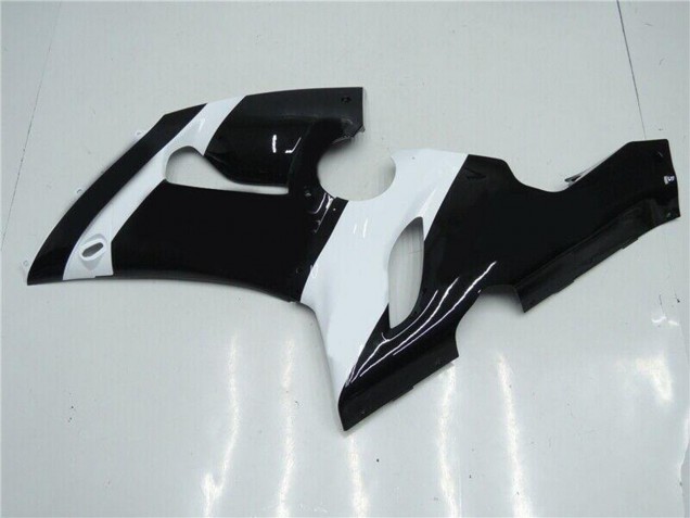 2005-2006 Kawasaki ZX6R Motorcycle Fairings - White Glossy Black UK Manufacturers