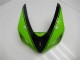 2005-2006 Kawasaki ZX6R Motorcycle Fairing - Green Glossy Black UK Manufacturers