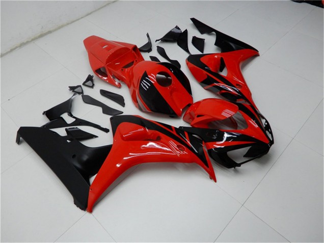 2006-2007 Honda CBR1000RR Motorcycle Fairings Kits - Red Glossy Black UK Manufacturers