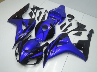 2006-2007 Honda CBR1000RR Motorcycle Fairing Kits - Blue Glossy Black UK Manufacturers