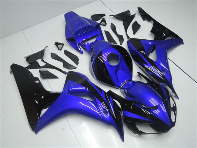 2006-2007 Honda CBR1000RR Motorcycle Fairing Kits - Blue Glossy Black UK Manufacturers