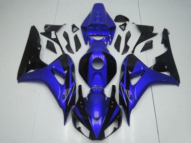 2006-2007 Honda CBR1000RR Motorcycle Fairing Kits - Blue Glossy Black UK Manufacturers