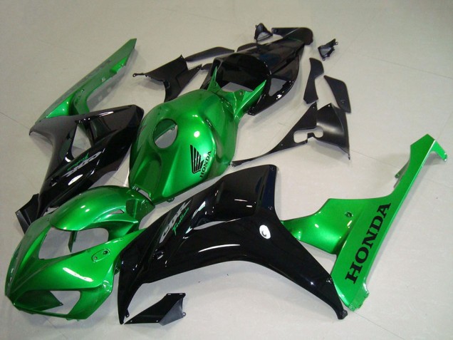 2006-2007 Honda CBR1000RR Motorcycle Fairings - Green Glossy Black UK Manufacturers