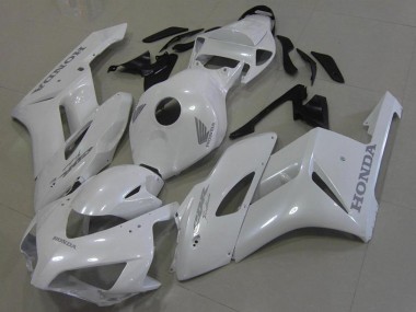 2006-2007 Honda CBR1000RR Motorcycle Fairings - White with Silver Decals UK Manufacturers