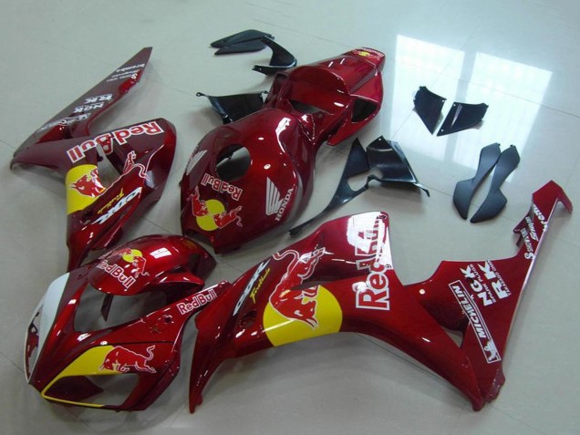2006-2007 Honda CBR1000RR Motorcycle Fairings - Red Yellow White Red Bull UK Manufacturers