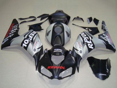 2006-2007 Honda CBR1000RR Motorcycle Fairing - Silver Matte Black Repsol UK Manufacturers