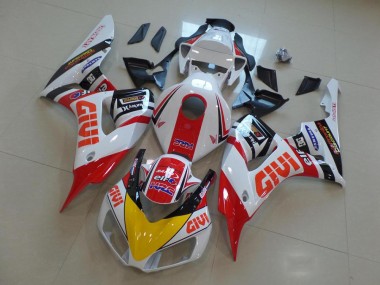 2006-2007 Honda CBR1000RR Motorcycle Fairings - White Red Yellow Glossy Black Givi HRC UK Manufacturers