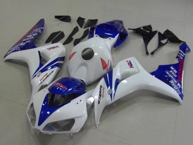 2006-2007 Honda CBR1000RR Motorcycle Fairings - White Blue Red HRC UK Manufacturers