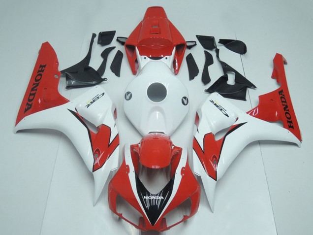 2006-2007 Honda CBR1000RR Motorcycle Fairing - White Red UK Manufacturers
